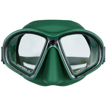 Tovární OEM Barevné Silikonové Popruh Nízký Objem Šnorchlování potápění Maska Polovinu Tváře Spearfishing Potápění Maska