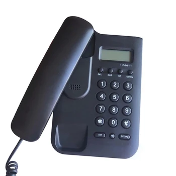 Tradiční Šňůrový Telefon s LCD Displejem Stabilní a Jasnou Kvalitu Hovoru, Ideální pro Doma nebo v Kanceláři, Snadné Vedení