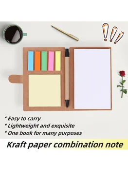 velkoobchod papír Kraft spony note book office pohodlí poznámka: kombinace pohodlí nálepka s pen