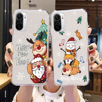 Veselé Vánoce Santa Vánoce Sněhulák pro Xiaomi Redmi Poznámka 11 Pro 11S Telefon Pouzdro pro Redmi Poznámka 11 4G 11 Pro 5G Funda Případech