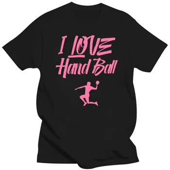 Vtipné I Love Handball tee shirt pro muže, Krátký Rukáv Originální Unisex muži a ženy t košile tee black HipHop