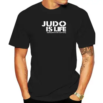 Vtipné Judo Je Život Cotton T Shirt Hip Hop Pánské O-Neck Letní Krátký Rukáv Sportovní Trička Dopis Tees