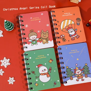 Vánoční Sněhulák, Santa Claus Elk Notebook Kanceláři Školy Učit Dodávky Mini Deník