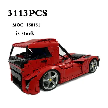 Nová MOC-158151 Klasické Truck Iron Knight Statické Vydání 3113 Kusů Vhodné pro 42143 Stavební Bloky Děti, Hračky, Dárky k Narozeninám